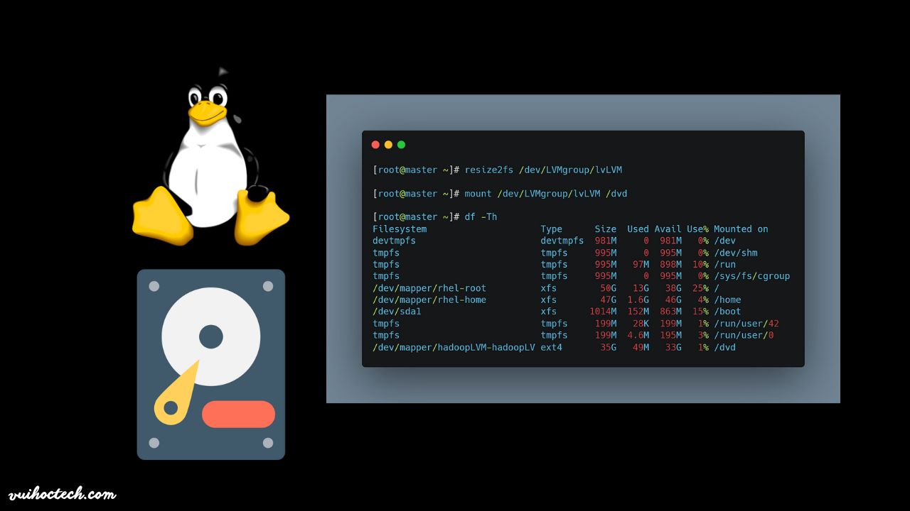 Mở rộng phân vùng LVM trên server Linux Ubuntu